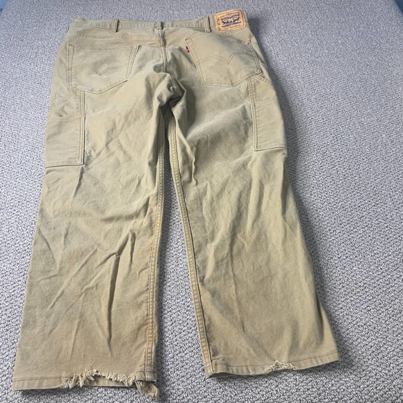 Levi's Mens Jeans Size 40X32 Brown Denim Straight Leg Carpenter Workwear Pockets - Picture 7 of 12